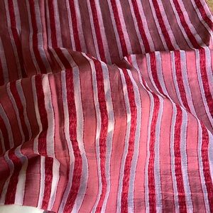 2.5 yed velvet sheer stripe fabric